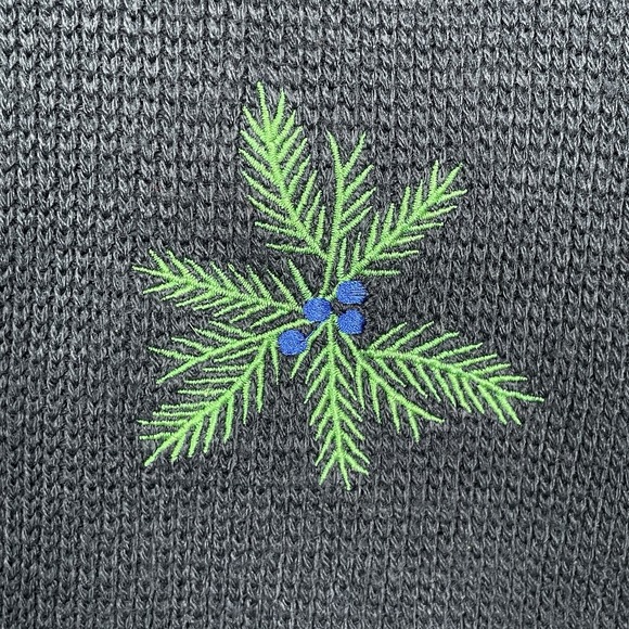 Vintage Womens Embroidered Christmas Angel Cardigan Size 1X Holiday Gold Buttons - Picture 5 of 10